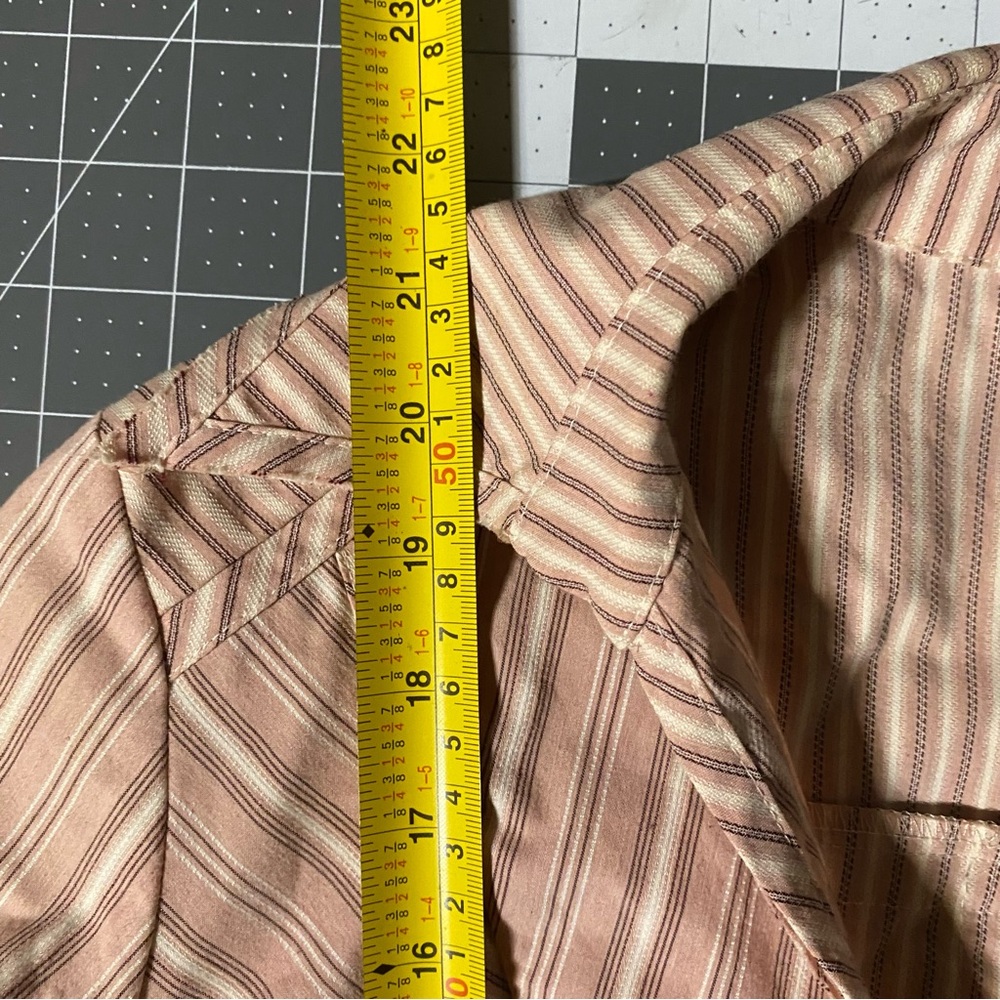 Karen Millen Blush and Mauve Striped Blouse Size 4 - Picture 8 of 8